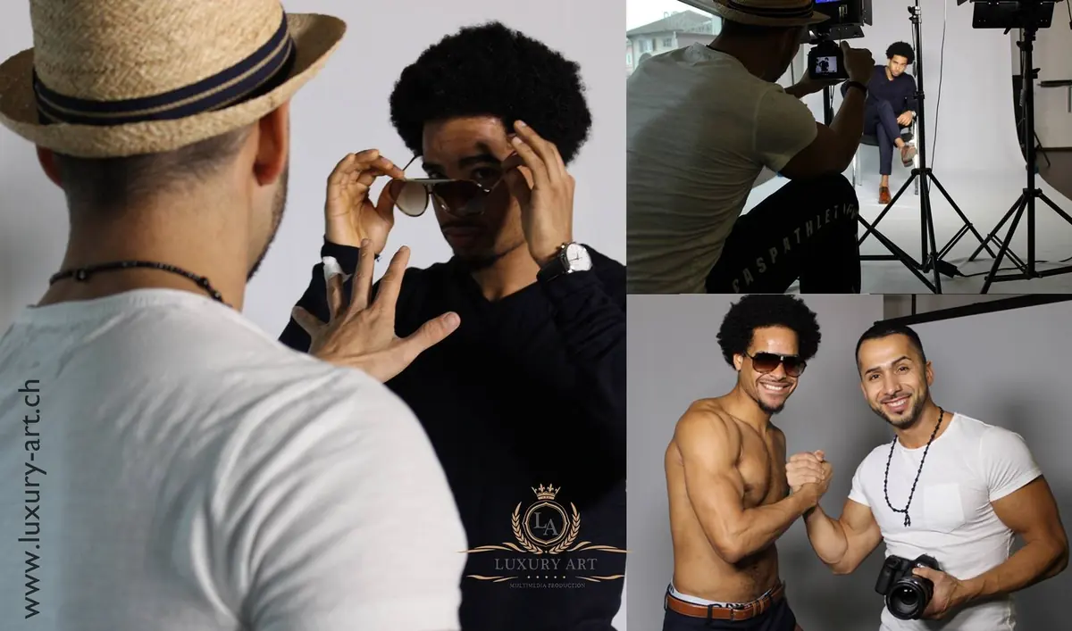 Luxury Art multimedia production photo shoot directed by Birol Isik demonstrating professional content creation expertise